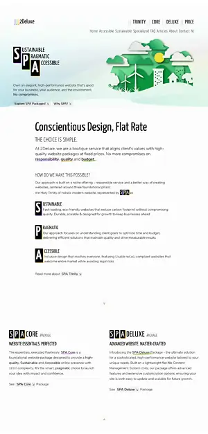 Scroll landing page